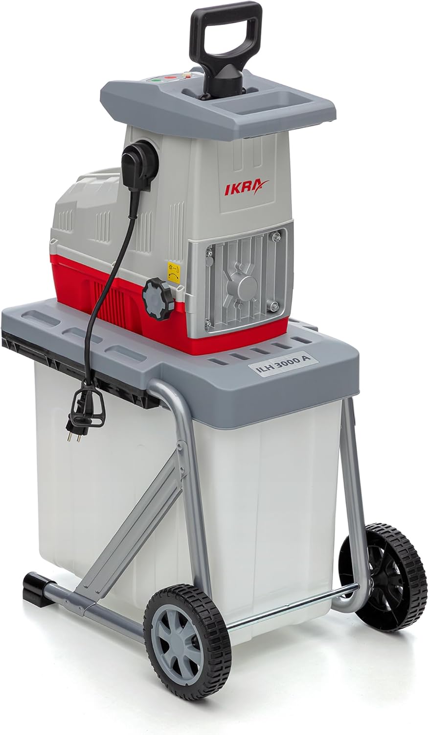 IKRA Häcksler & Mulcher, Elektro Gartenhäcksler Walzenhäcksler ILH 3000A, Aststärke bis 44mm