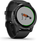 Garmin Aktivitätstracker, Unisex, Erwachsene vívoactive 4, Schiefer/Grau, 010-02174-12