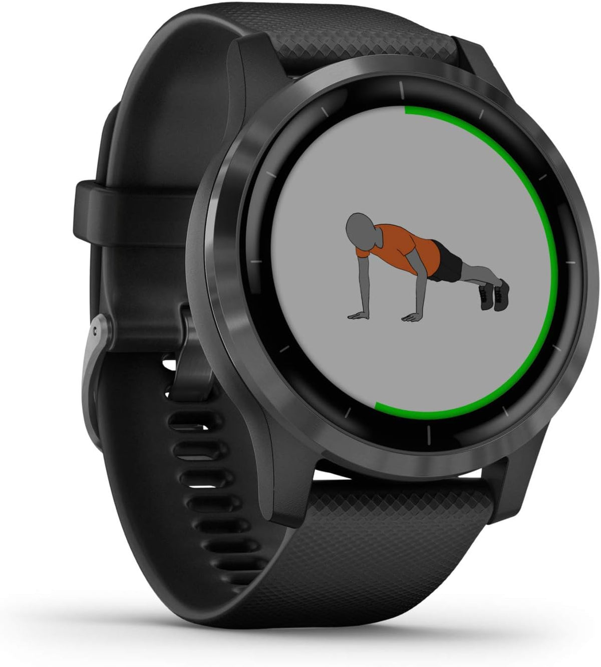 Garmin Aktivitätstracker, Unisex, Erwachsene vívoactive 4, Schiefer/Grau, 010-02174-12