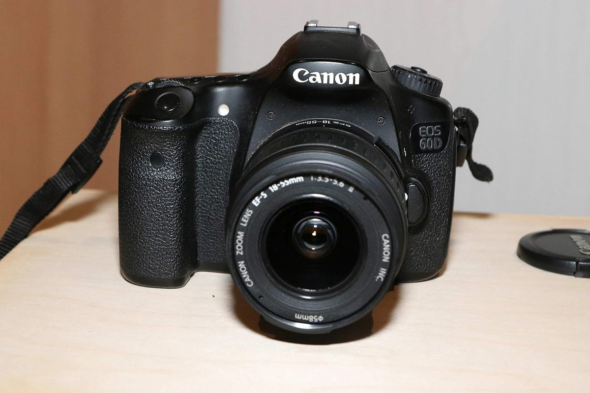 Canon EOS 60D SLR- Digitalkamera, (18 MP, 7cm (3 Zoll) Live-View, Full-HD Movie, bildstabilisiert, Kit inkl. EF-S 18-55 IS II Objektiv) schwarz