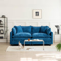 Sofa 198cm 2-Sitzer Sektional, Blau, SoarTalent