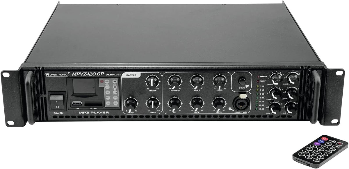 OMNITRONIC Audioverstärker, MPVZ-120.6P Mischverstärker