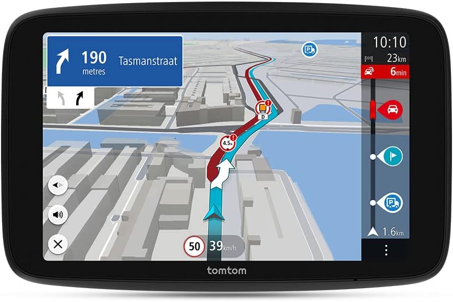 TomTom Auto-Navigation, LKW Navi GO Expert Plus (7 Zoll-Display, Routenführung und POIs für große Fahrzeuge, Traffic inklusive, Weltkarten