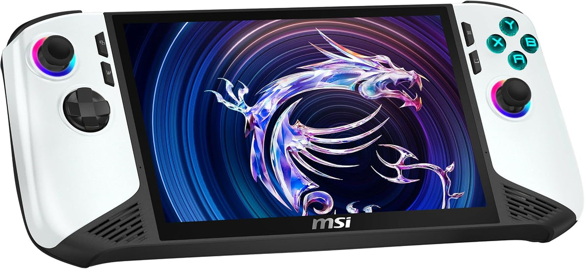 MSI Handkonsolen, Claw 8 AI+ Gaming Handheld, Polar Tempest Edition, 8 Zoll FHD+ 120 Hz Display, Intel Core Ultra 7 Prozessor 258V, 32 GB RAM