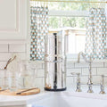 Berkey 5 6 travel l Schwerkraft- Wasserfilter, system aus Edelstahl AISI 304 mit 2 Reinigungselementen, Schwarz
