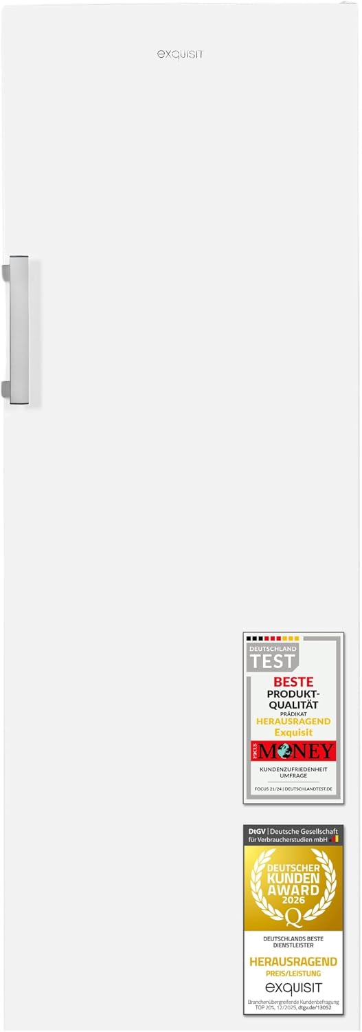 Gefrierschrank GS5271-NF-H-040E, 204 l No Frost Gefriergerät Weiß, Exquisit