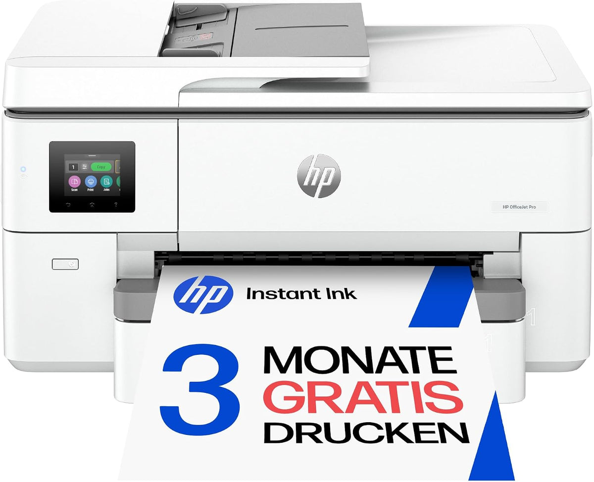 HP Tintenstrahl, OfficeJet Pro 9720e A3-Multifunktionsdrucker, Drucken bis A3, 6 Monate gratis drucken Instant Ink inklusive, Scanner, Kopierer, Fax