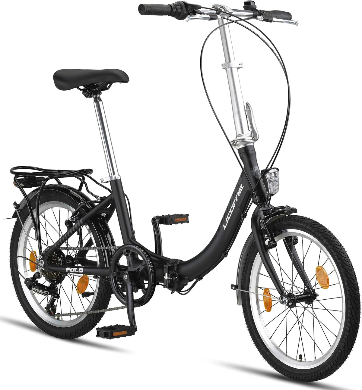 Licorne Bike Klapprad,   Fold Premium Klapprad Aluminium 6 Gang Shmano Kettenschaltung Quick-Fold-System