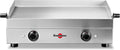 Krampouz Elektrische Grillpfannen, Elektrische Plancha SAVEUR - Edelstahl-Grillplatte 64 x 33 cm - 3200 Watt - 2 Grillbereiche - 2 Thermostate