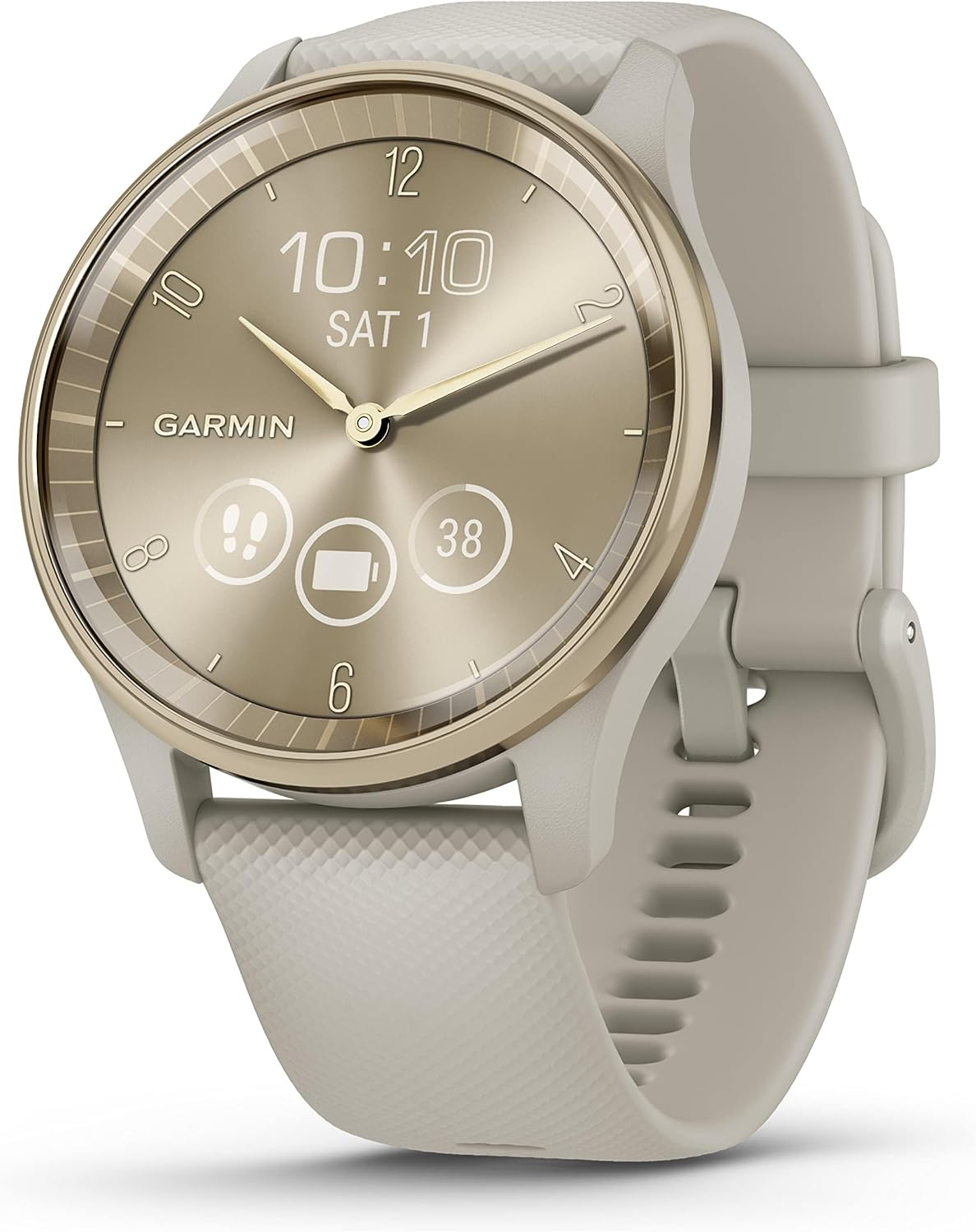 Amazon Renewed Smartwatches, Garmin vívomove Trend, Smartwatch mit analogen Zeigern und Touchdisplay, Fitness-/Gesundheitsfunktionen, Schlafanalyse