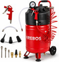 Arebos Druckluft Kompressor, 8 Bar, 6 L, Ölfrei Leise