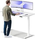 Schreibtisch Homeone Höhenverstellbarer, 160 × 80 cm, Touchscreen-Steuerung Und Integrierten USB-a- Und USB-c-ladeanschlüssen, Desktronic