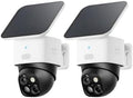 eufy Security Überwachungskameras, SoloCam 2pack, Überwachungskamera aussen solar, 360°-Überwachung, Keine Toten Winkel