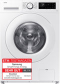 Samsung Waschmaschine,   Waschmaschine, 8 kg, 1.400 U/min, EEK: A, Mikroplastik-Programm, Ecobubble, 14 Programme, WiFi SmartControl, Weiß