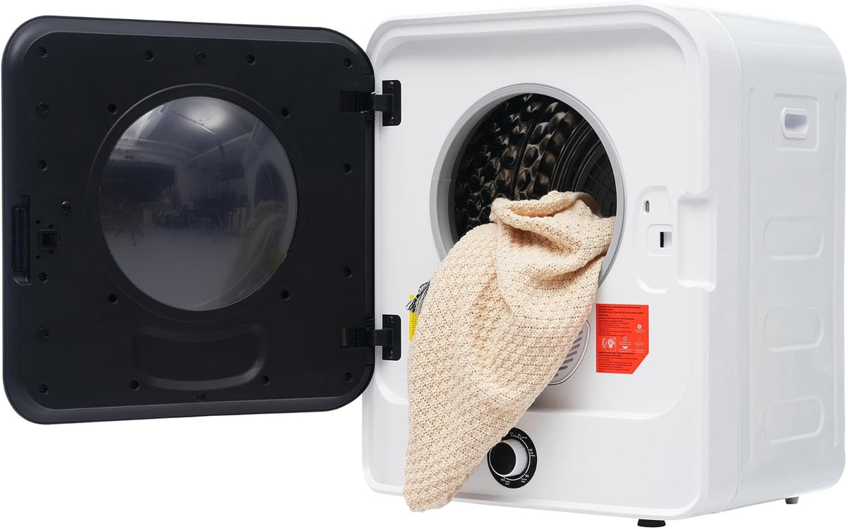 kozamas Ablufttrockner, Edelstahl Abgastrockner 3kg (4, 5kg), 830W, Wandmontierbar, 5 Programme, Mehrfachfiltration, Überhitzungsschutz