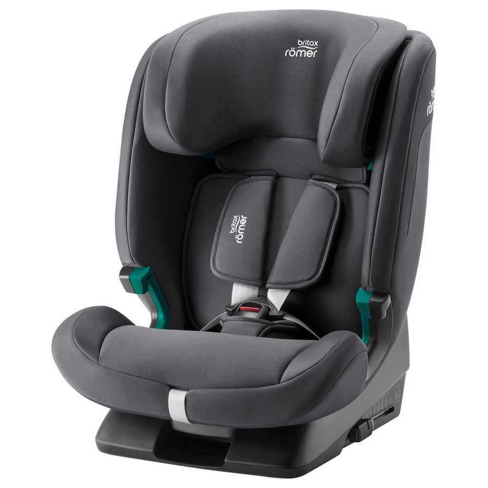 Britax Römer Autositze, Kindersitz EVOLVAFIX, mit ISOFIX, für Kinder von 76-150 cm (i-Size), 15 Monate - 12 Jahre, Midnight Grey