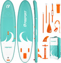 FBSPORT SUP-Board, Stand up Paddling Board Surfbrett Surfboard SUP aufblasbar mit Pumpe 335x84x15 cm Tragetasche SUP Zubehör mit rutschfestem Deck