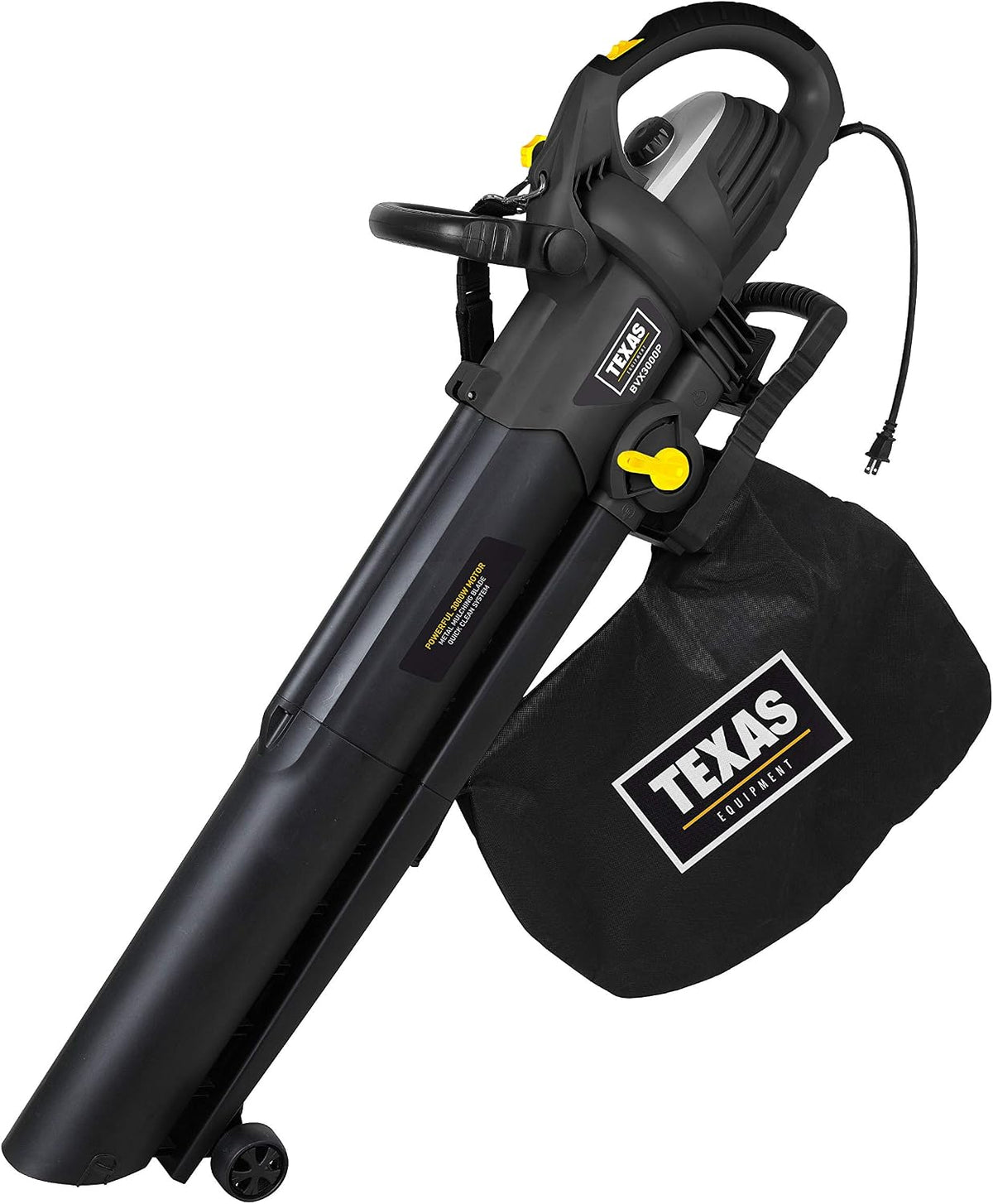 Texas Laubbläser,   BVX 3000P Laubsauger (Laubbläser, 3000 Watt Leistung, Integrierte Mulchfunktion, 30 Liter