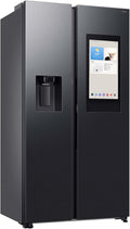 Samsung RS90F66BEFEF Side-by-Side Kühl-Gefrierkombination, AI Kühlschrank mit Gefrierfach, 178 cm, 614 l, Eis-/Wasserspender mit Wasseranschluss