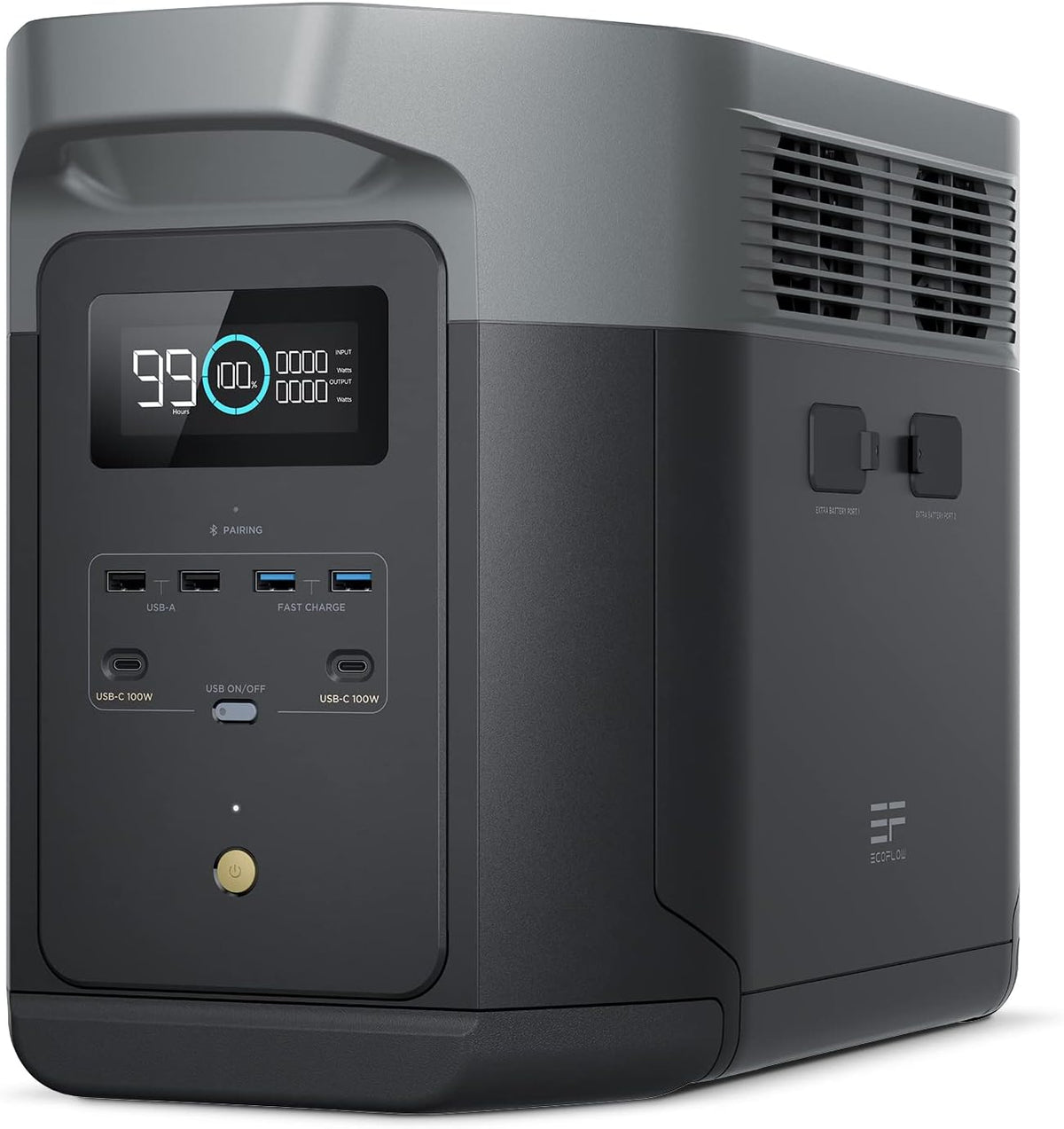 EF ECOFLOW DELTA 2 Max tragbare Powerstation, 2 048 Wh, 3000W Max Ausgang