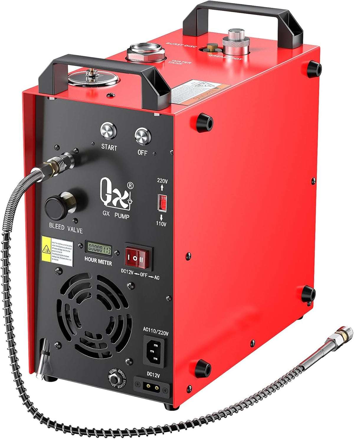 GX pump GX-E-CS4-I PCP Tragbarer Kompressor, 350 W leistungsstarker Motor