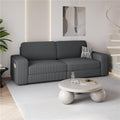 Sofa, 212 × 83, 5 cm Dunkelgrau mit Breite Armlehnen, Yaheetech