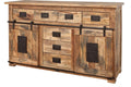 Kommode, Sideboard Mango Natur lackiert Railway #119, MASSIVMOEBEL24.DE