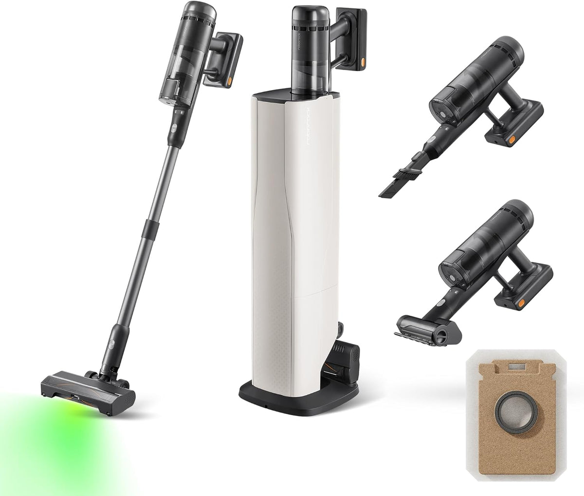 roborock Staubsauger,   H60 Hub Ultra Akku Staubsauger mit Absaugstation, 210AW/90 Min