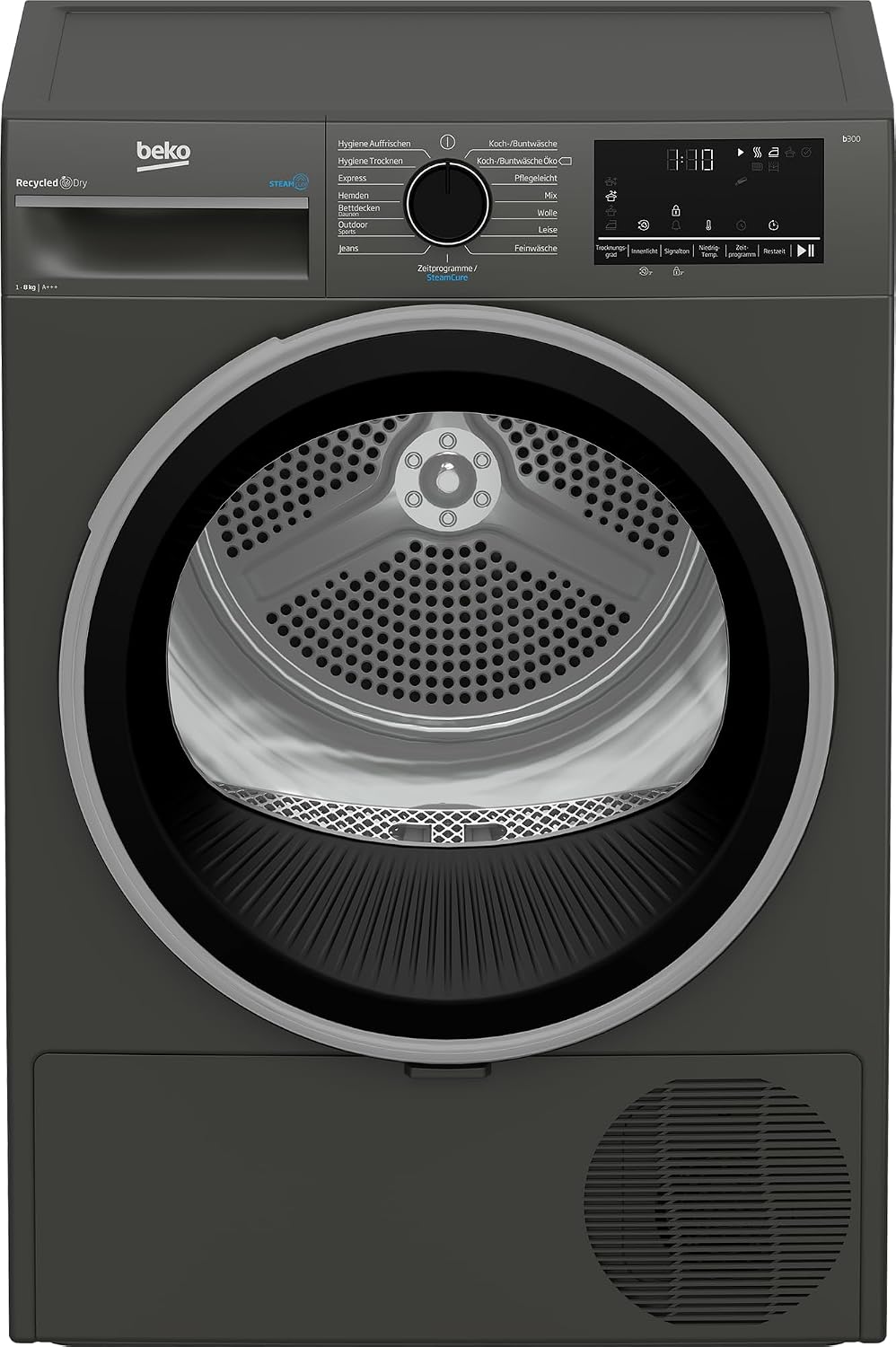 Beko B3T22491M b300 8 Wäschetrockner Serie kg Frontlader Wärmepumpentrockner, 15 Programme, Sensortrocknung, Dampffunktion, Silent-Programm