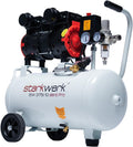 STARKWERK Flüster Kompressor, SW 375/10 Pro, 24 L, 10 Bar, 69 dB, 1100 W