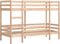 Bett Etagen, 80 × 200 cm Massivholz Kiefer, vidaXL