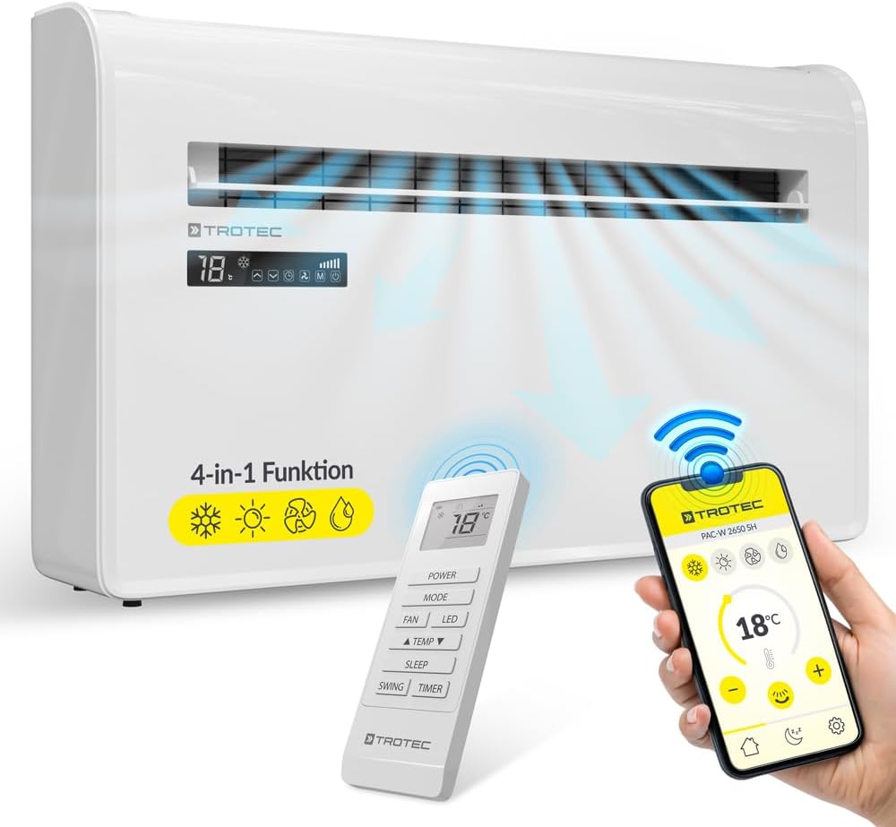 TROTEC Klimagerät, PAC-W 2650 SH Wandklimaanlage ohne Außengerät