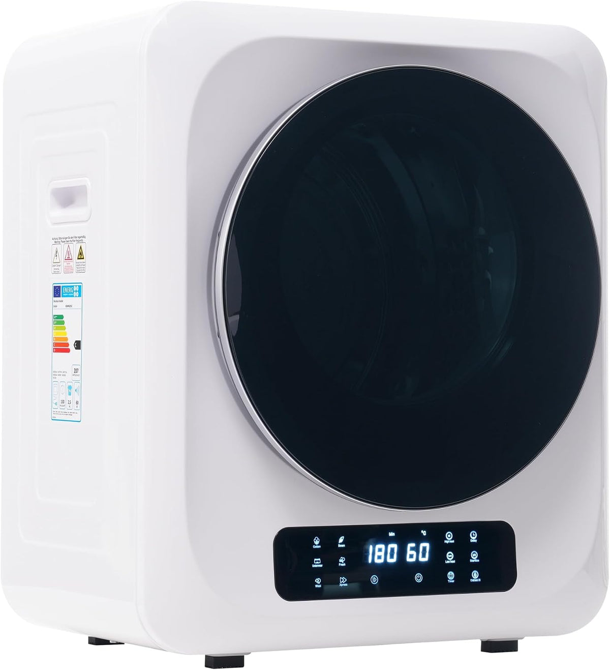 kozamas Abgastrockner Wäschetrockner, 3kg (4kg), 850W, Edelstahl, 6 Programme, UV-Sterilisation, Mehrfachfilter, Überhitzungsschutz, Wandmontierbar