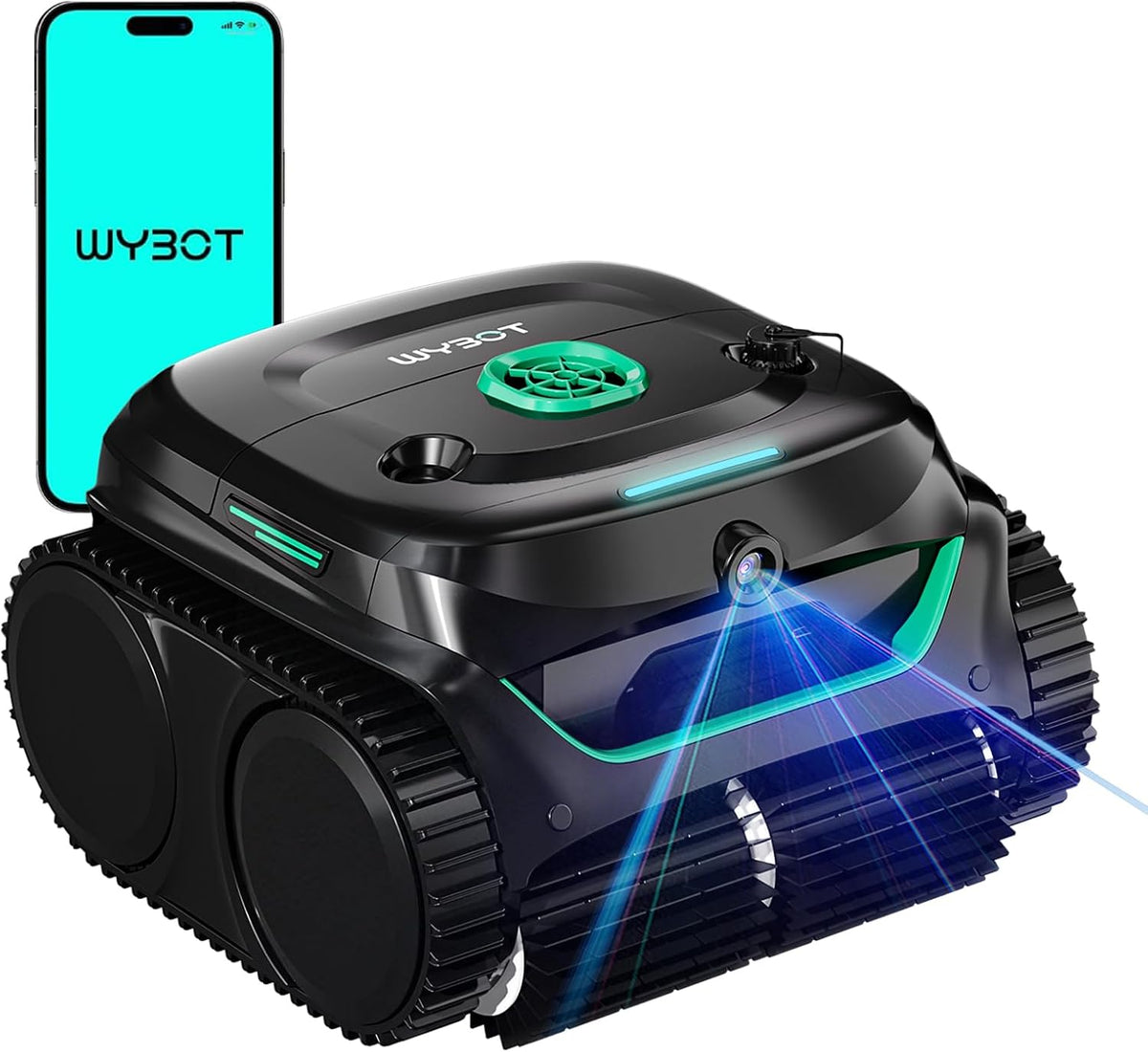 Poolroboter C2 Vision, mit AI Kamera und Akku 190min, 210m², WYBOT