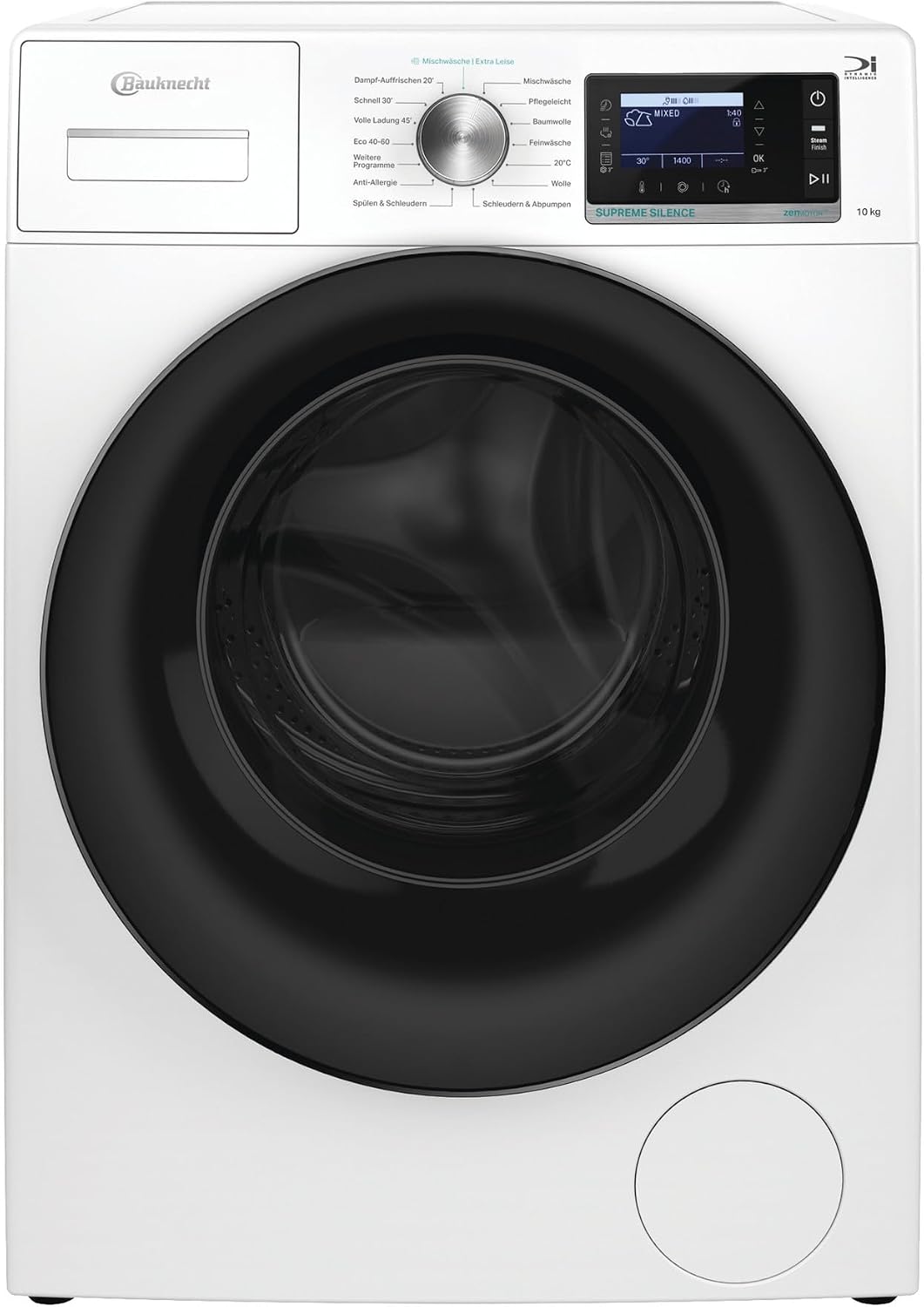 Bauknecht B6R 08 SILENCE DE - Frontlader- Waschmaschine, 10 kg Fassungsvermögen - Direct Drive-Motor, Steam Therapy