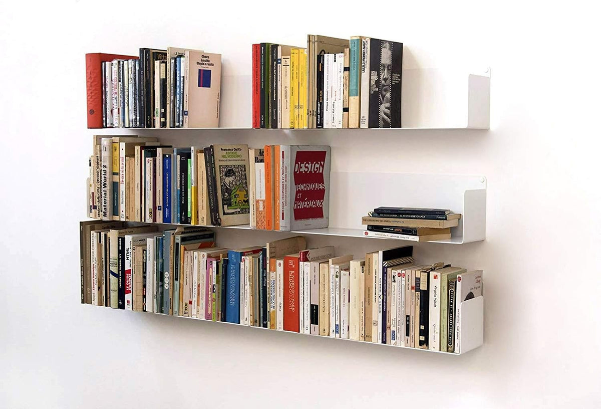 Schweberegale, 6 Schwebende Bücher Wandregal 60 cm, TEEbooks