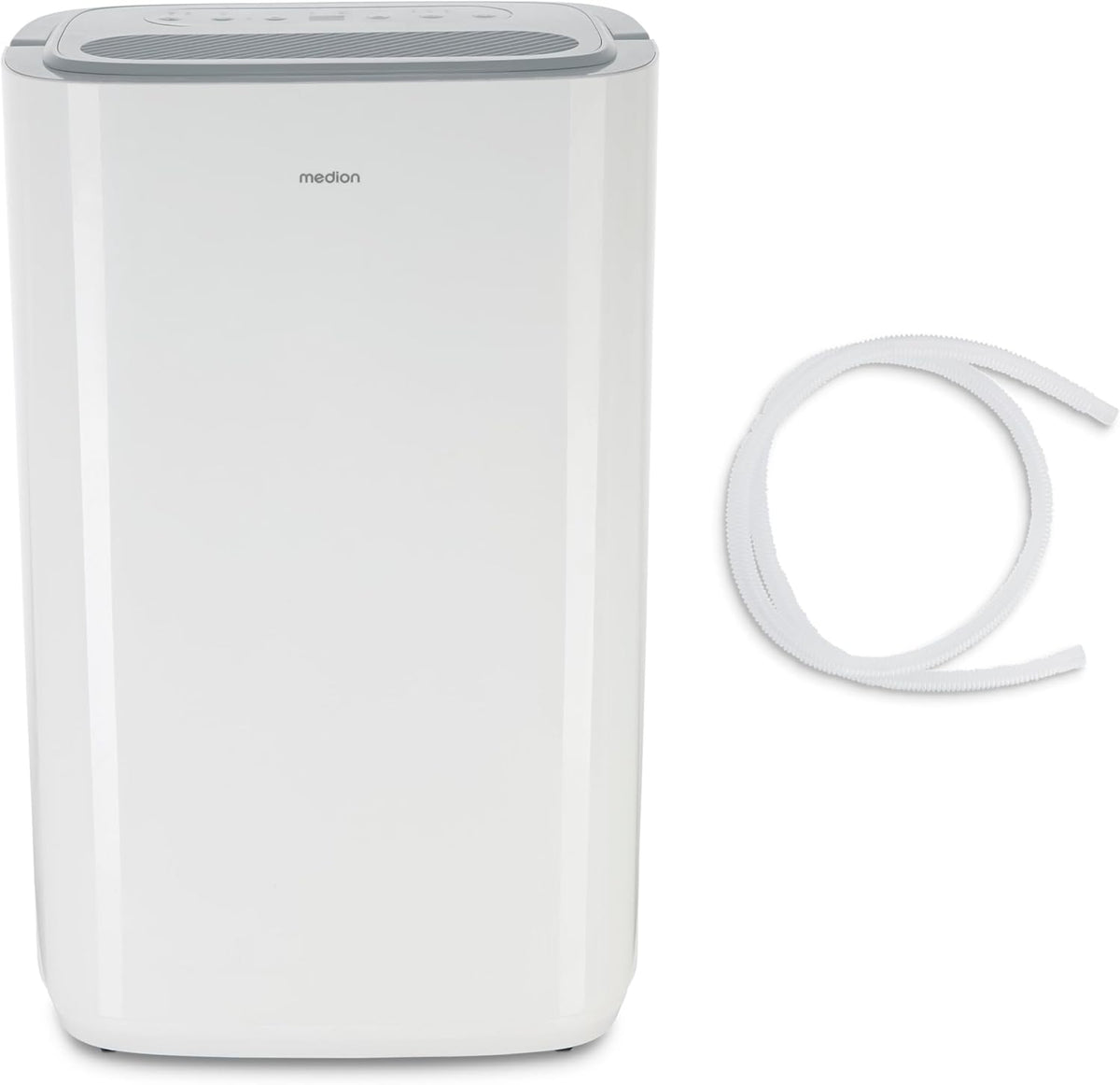 MEDION DH20 Luftentfeuchter, elektrisch (bis zu 100m³ (20m²), 20Liter/24h, 43db leise, elektrischer Raumentfeuchter, Normalbetrieb, Wäschemodus